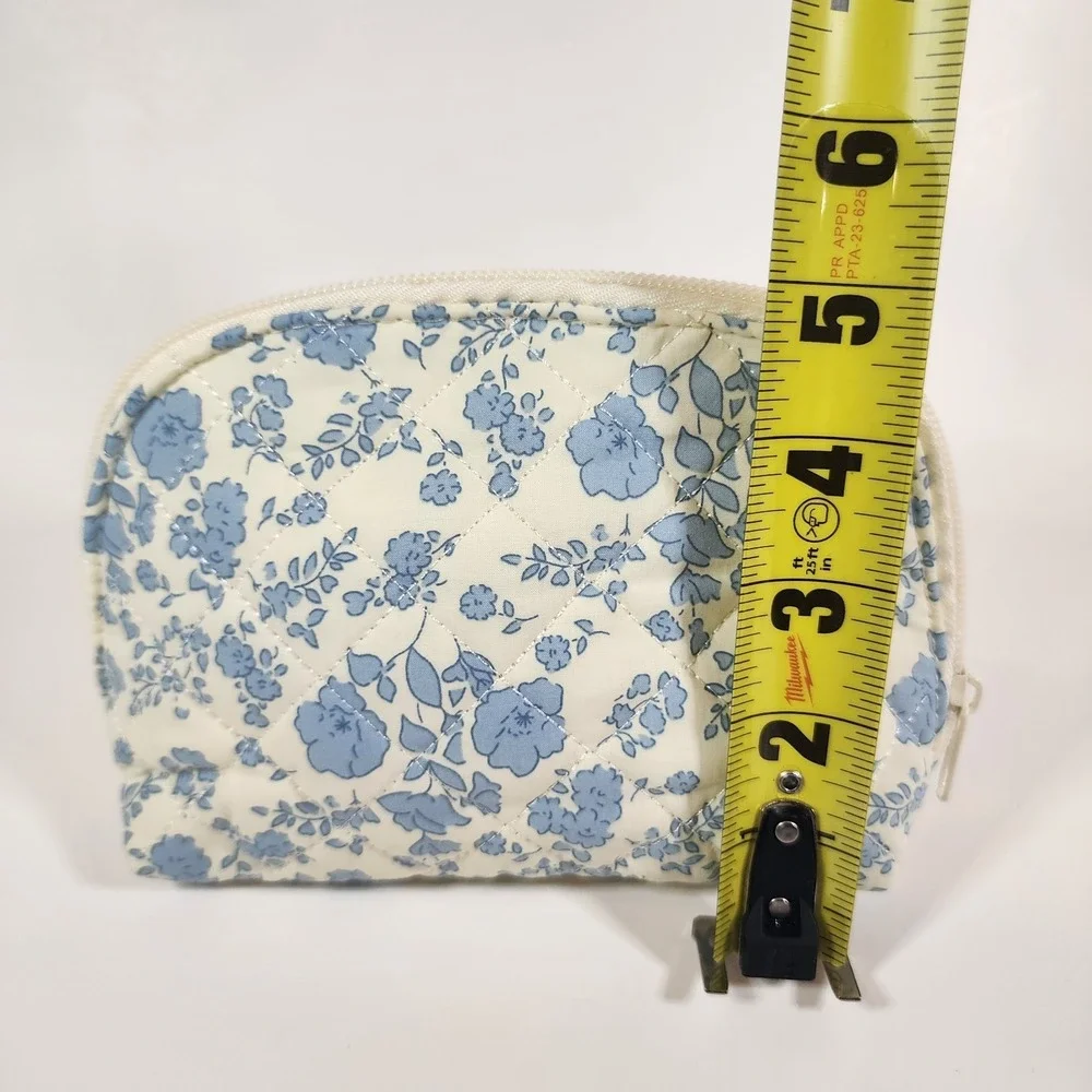 Lot of 12 Quilted Floral Cosmetic Bags‎ Makeup Pouches Travel Toiletry Mixed